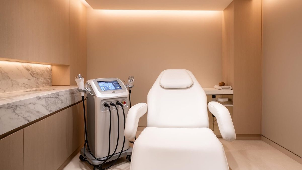 RF skin tightening device in luxury medspa Lansing