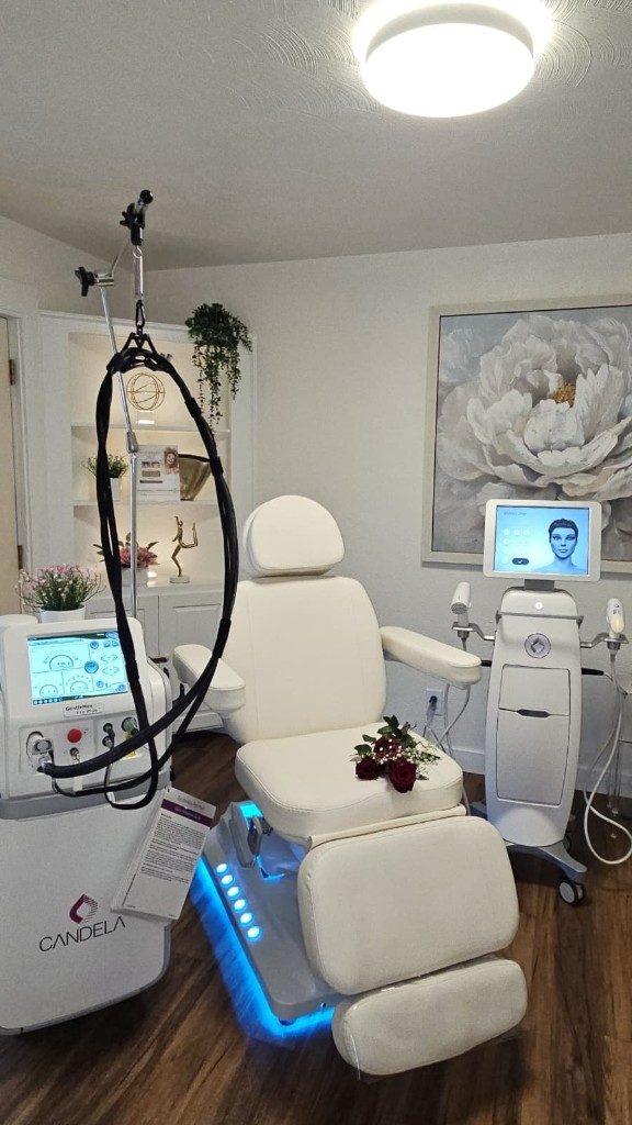 Maison Zolara treatment suite with Candela GentleMax Pro Plus and Matrix RF System in Lansing, MI