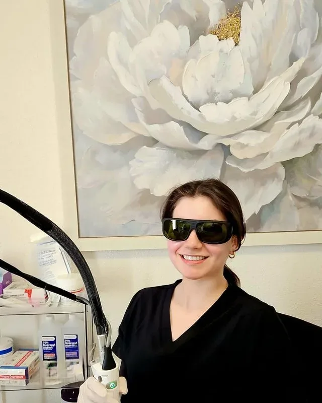 Laser treatment in progress at Maison Zolara