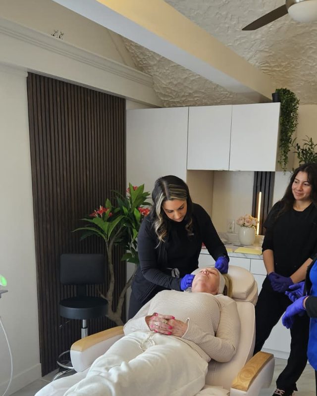 RF microneedling treatment by licensed RN at Maison Zolara, Lansing MI